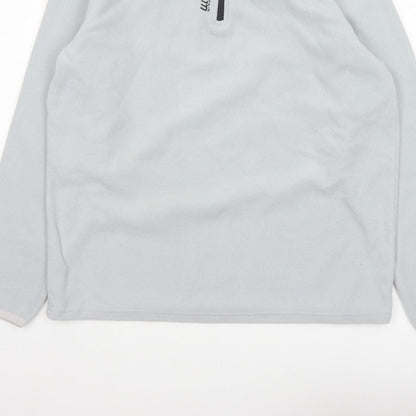 Atlas For Men Grey L 1/4 Zip Fleece Pullover Sweatshirt Outdoor