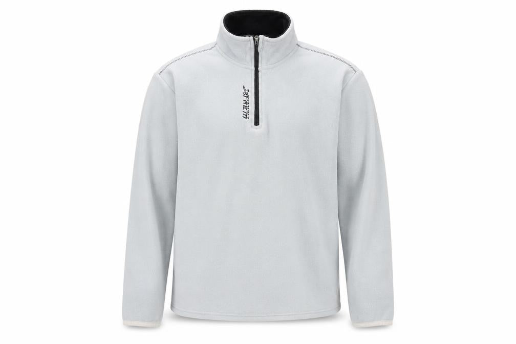 Atlas For Men Grey L 1/4 Zip Fleece Pullover Sweatshirt Outdoor