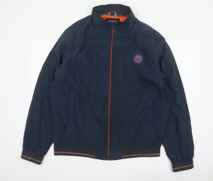 Greenfield Men’s Blue XL Bomber Jacket Full Zip Logo