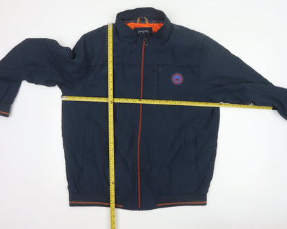 Greenfield Men’s Blue XL Bomber Jacket Full Zip Logo