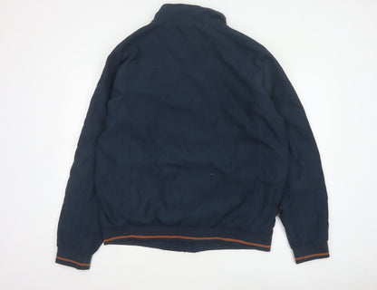 Greenfield Men’s Blue XL Bomber Jacket Full Zip Logo