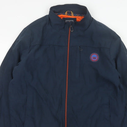 Greenfield Men’s Blue XL Bomber Jacket Full Zip Logo