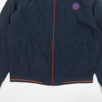 Greenfield Men’s Blue XL Bomber Jacket Full Zip Logo