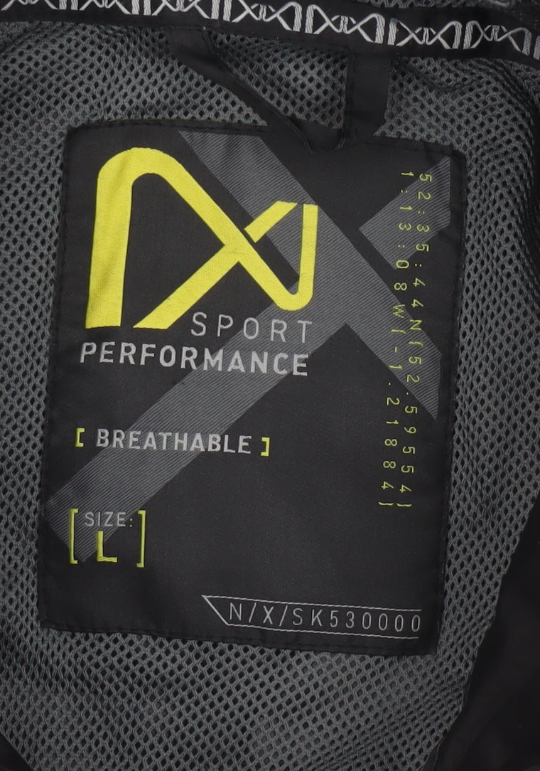 Next Men’s Black L NX Sport Performance Breathable Windbreaker Jacket