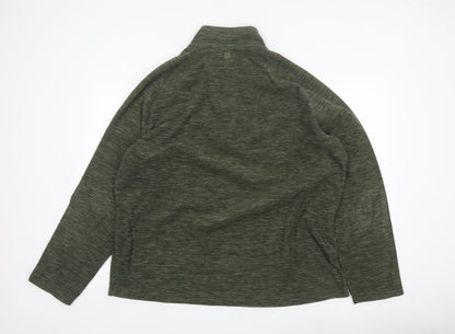 Mountain Warehouse Men’s Green M 1/4 Zip Fleece Sweatshirt