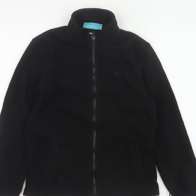 Mountain Warehouse Boys Black 11-12 Years Fleece Full Zip Jacket
