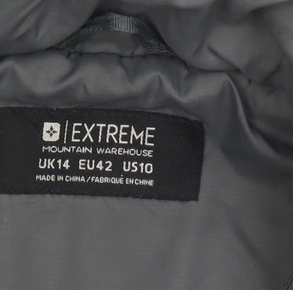 Mountain Warehouse Women Grey UK 14 Extreme Puffer Quilted Jacket