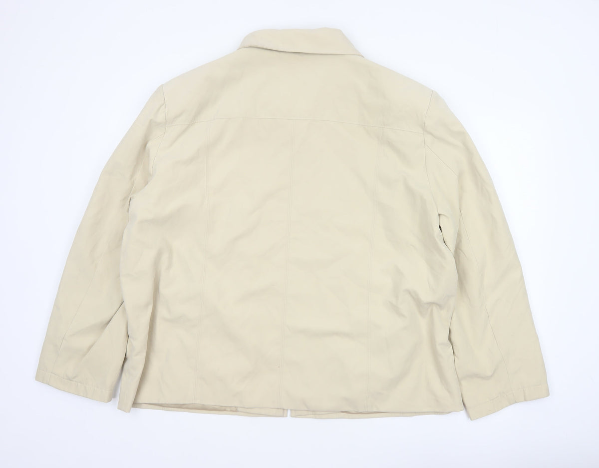 JBC Collection Women’s Beige Size 22 Zip Collared Jacket