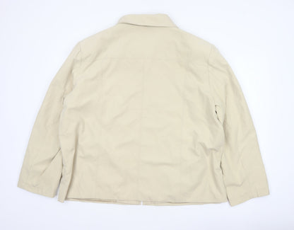JBC Collection Women’s Beige Size 22 Zip Collared Jacket