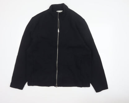 Marks and Spencer Autograph Men Black L Regular Full Zip Jacket