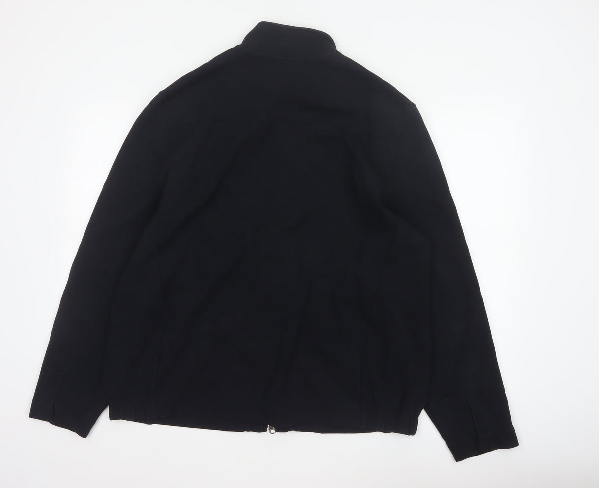 Marks and Spencer Autograph Men Black L Regular Full Zip Jacket