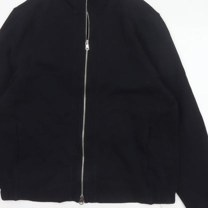 Marks and Spencer Autograph Men Black L Regular Full Zip Jacket