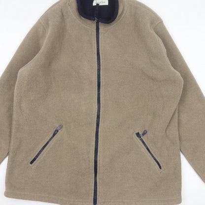 Joie de Vivre Women’s Beige M Fleece Full Zip Outdoor Jacket