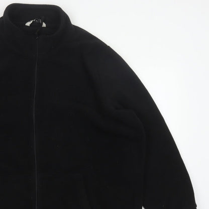 Yours Women Black UK 22 24 Plus Size Fleece Zip Jacket