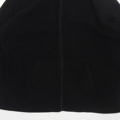 Yours Women Black UK 22 24 Plus Size Fleece Zip Jacket