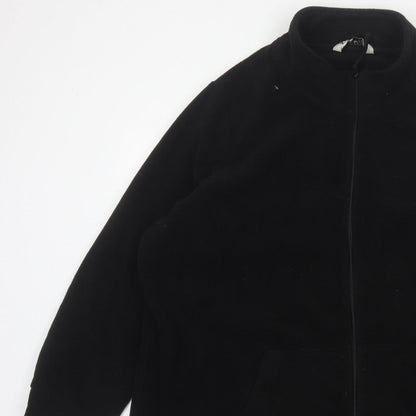 Yours Women Black UK 22 24 Plus Size Fleece Zip Jacket