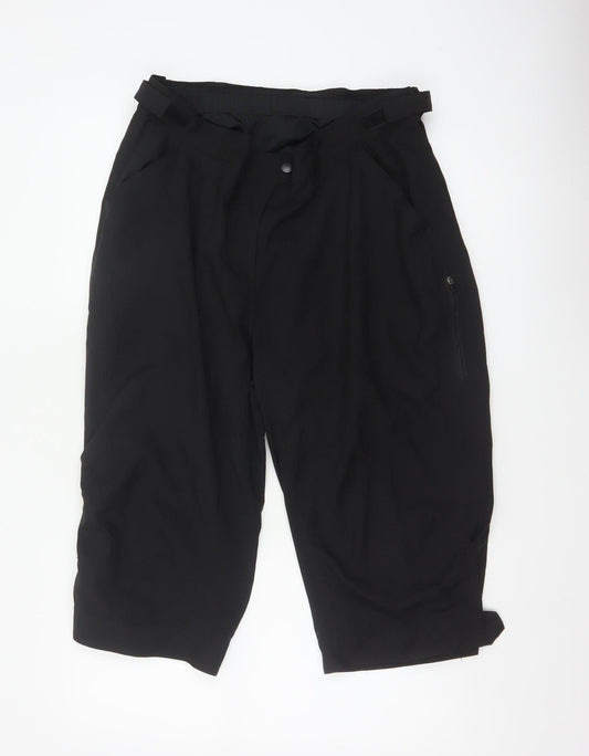 Mountain Warehouse Women’s Black UK 18 Tapered Rain Trousers