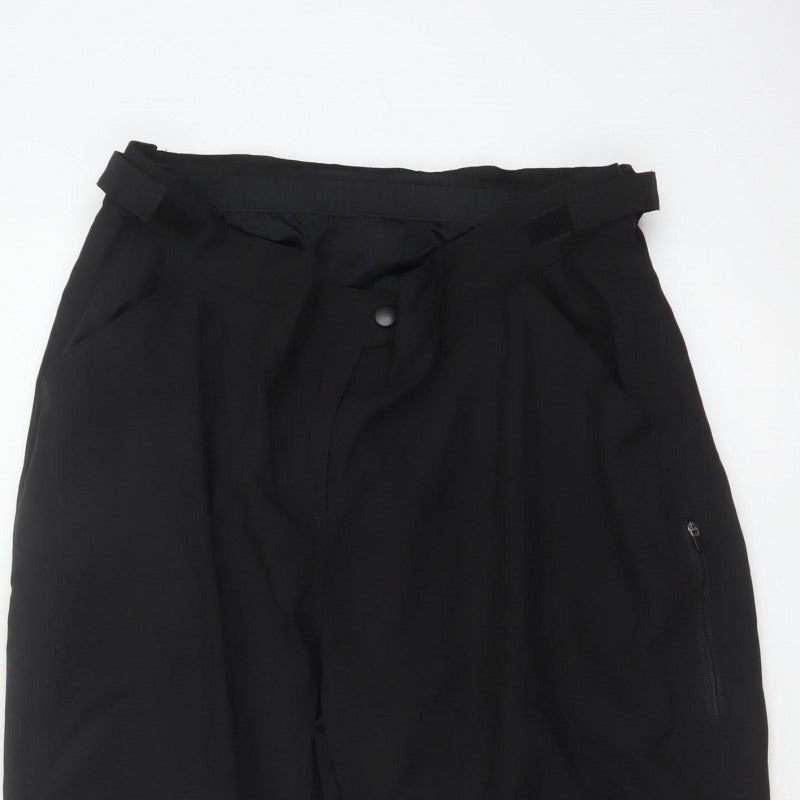 Mountain Warehouse Women’s Black UK 18 Tapered Rain Trousers