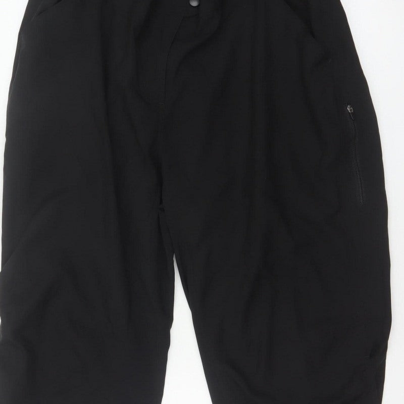 Mountain Warehouse Women’s Black UK 18 Tapered Rain Trousers
