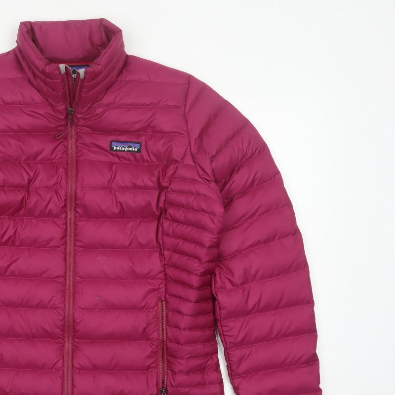 Patagonia Women’s Pink M Down Puffer Jacket Quilted Full Zip