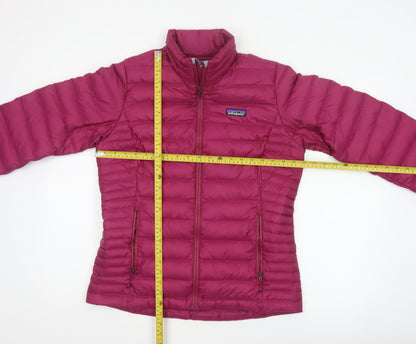 Patagonia Women’s Pink M Down Puffer Jacket Quilted Full Zip