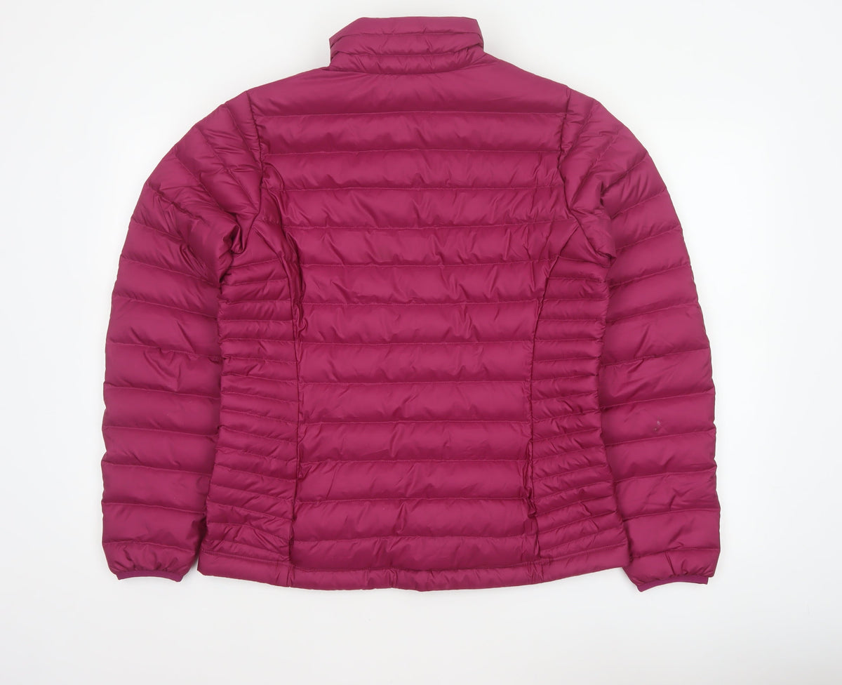 Patagonia Women’s Pink M Down Puffer Jacket Quilted Full Zip