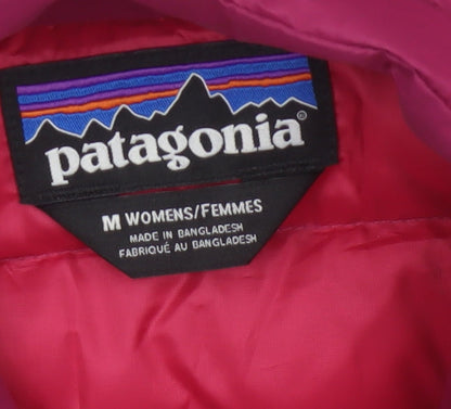 Patagonia Women’s Pink M Down Puffer Jacket Quilted Full Zip