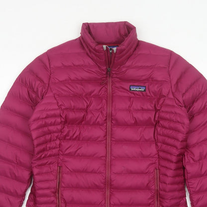 Patagonia Women’s Pink M Down Puffer Jacket Quilted Full Zip