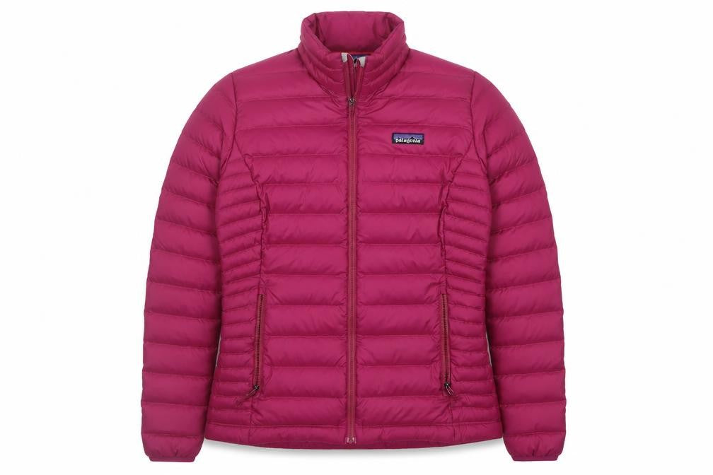 Patagonia Women’s Pink M Down Puffer Jacket Quilted Full Zip