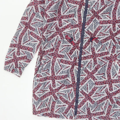 George Women's Multicoloured UK 8-10 Hooded Geometric Anorak Jacket