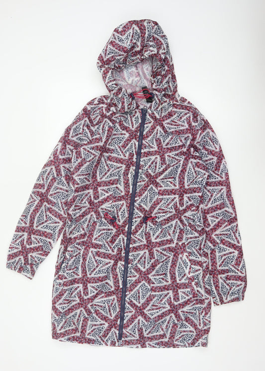 George Women's Multicoloured UK 8-10 Hooded Geometric Anorak Jacket