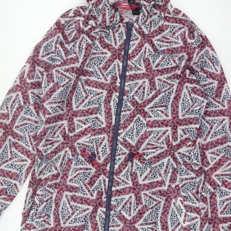 George Women's Multicoloured UK 8-10 Hooded Geometric Anorak Jacket