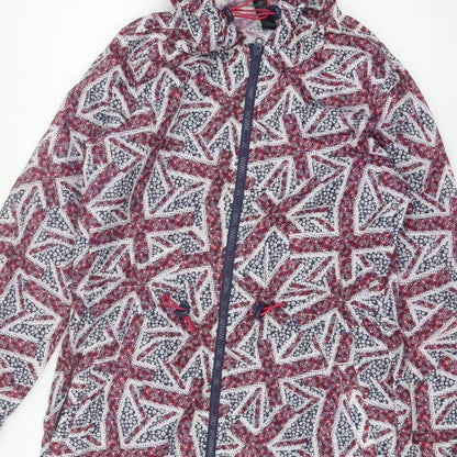 George Women's Multicoloured UK 8-10 Hooded Geometric Anorak Jacket