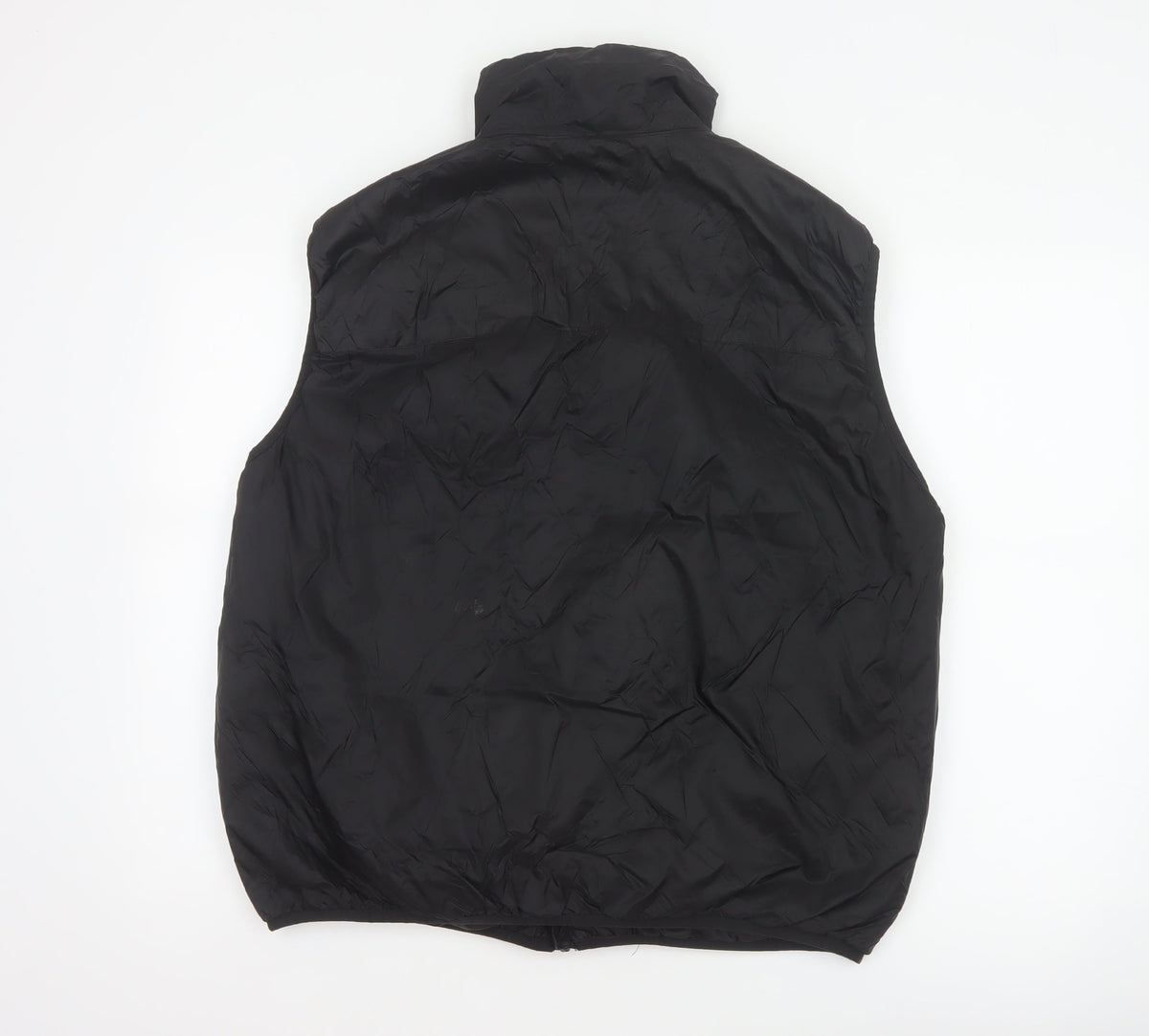 H&M Men’s Black L Puffer Bodywarmer Gilet Zip Pockets