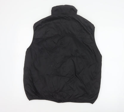 H&M Men’s Black L Puffer Bodywarmer Gilet Zip Pockets