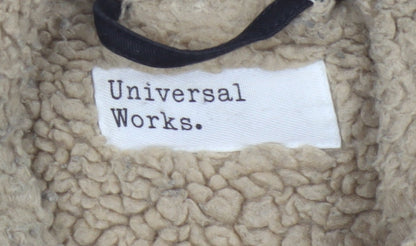 Universal Works Men’s Black L Sherpa Lined Cotton Workwear Jacket