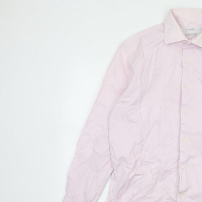 Next Men’s Pink 16in Tailored Fit Pure Cotton Formal Dress Shirt