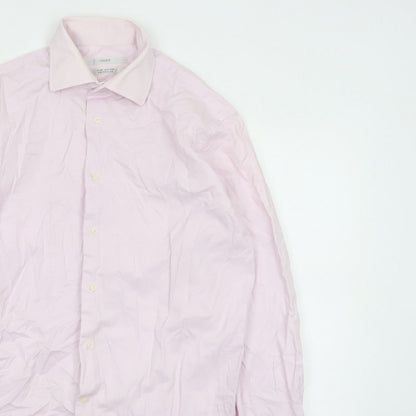 Next Men’s Pink 16in Tailored Fit Pure Cotton Formal Dress Shirt