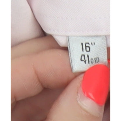 Next Men’s Pink 16in Tailored Fit Pure Cotton Formal Dress Shirt