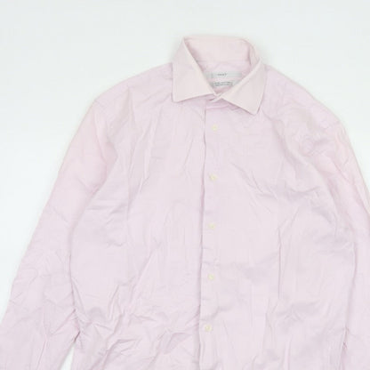 Next Men’s Pink 16in Tailored Fit Pure Cotton Formal Dress Shirt