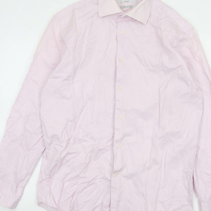 Next Men’s Pink 16in Tailored Fit Pure Cotton Formal Dress Shirt