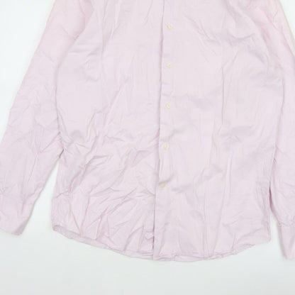 Next Men’s Pink 16in Tailored Fit Pure Cotton Formal Dress Shirt