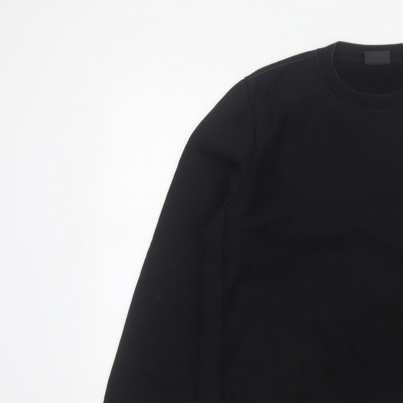 Paul Smith Men’s Black M Logo Crew Neck Pullover Cotton Sweatshirt