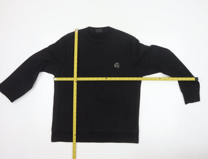 Paul Smith Men’s Black M Logo Crew Neck Pullover Cotton Sweatshirt