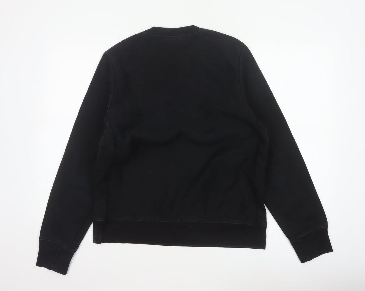 Paul Smith Men’s Black M Logo Crew Neck Pullover Cotton Sweatshirt