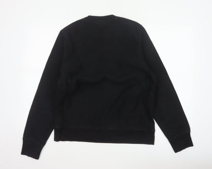 Paul Smith Men’s Black M Logo Crew Neck Pullover Cotton Sweatshirt