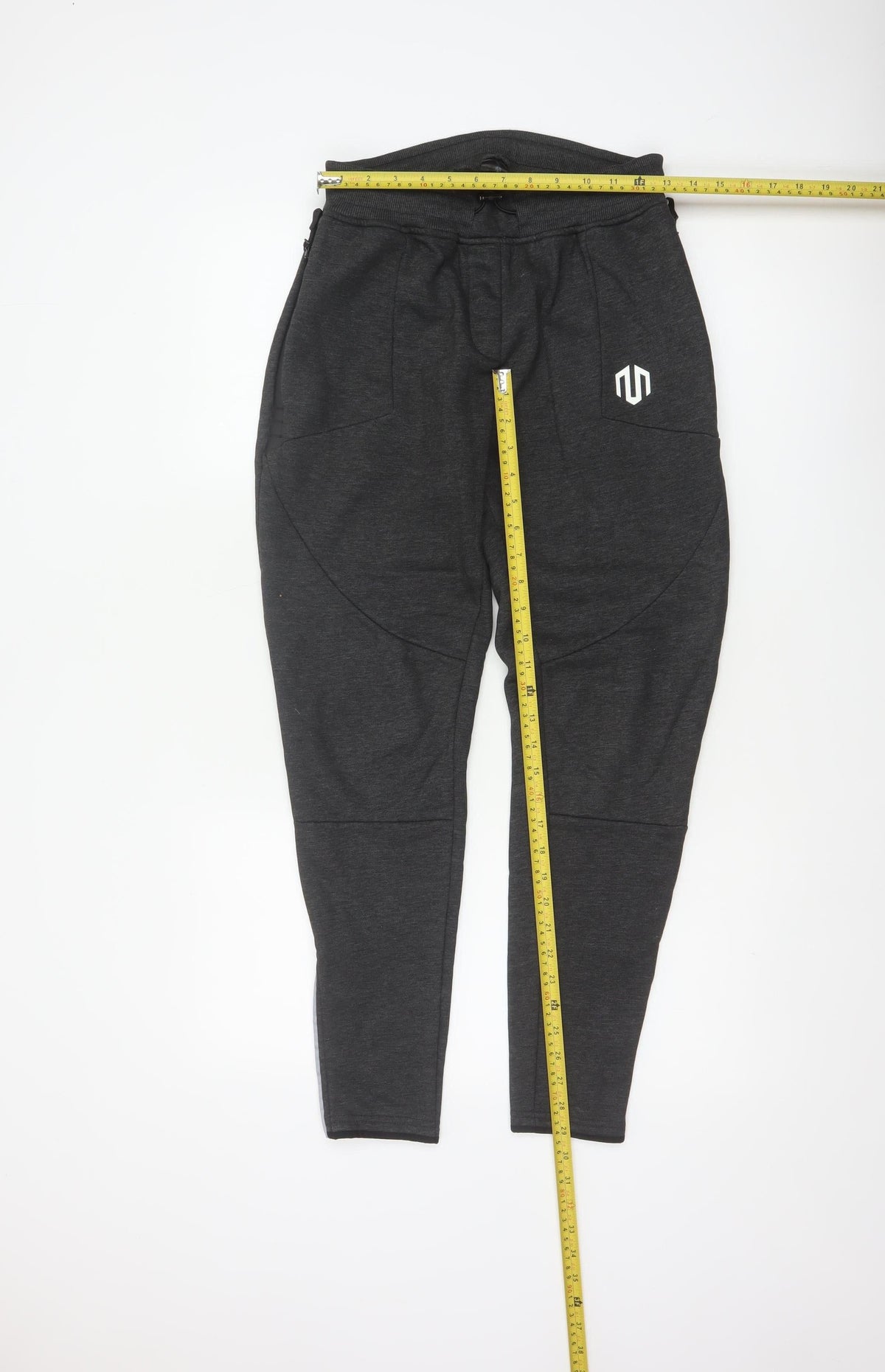 Morotai Unisex Grey M Performance Jogger Trousers Ankle Zip Logo
