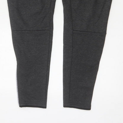 Morotai Unisex Grey M Performance Jogger Trousers Ankle Zip Logo