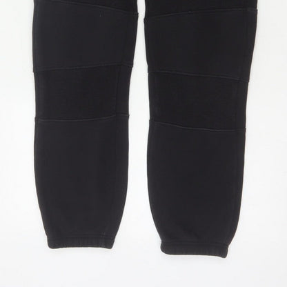 ISATH Mens Black M Slim Fit Cuffed Drawstring Jogger Trousers
