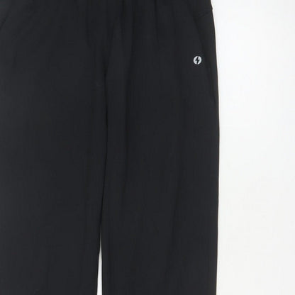 Powercut Women’s Black M Tapered Stretch Jogger Trousers Pockets